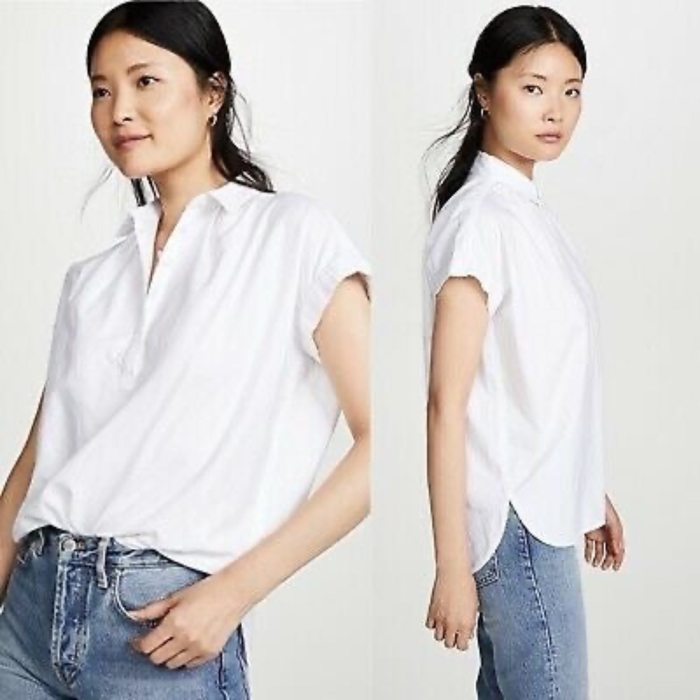 Madewell Central Popover Shirt White